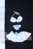 画像2: azone/50cmOF:AZO2フリルビキニセット ホワイト×サックス S-26-04-19-041-SK-ZS (2)