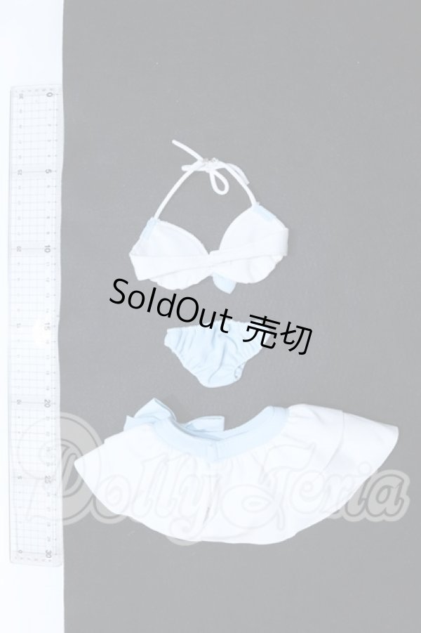 画像2: azone/50cmOF:AZO2フリルビキニセット ホワイト×サックス S-26-04-19-041-SK-ZS (2)