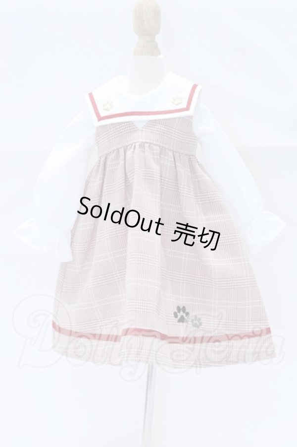 画像1: MDD/OF:おでかけチェックドレス(レッド)・ミニ S-26-02-22-024-SK-ZS (1)