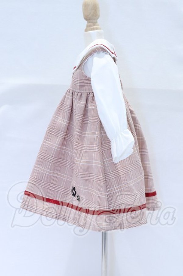 画像2: MDD/OF:おでかけチェックドレス(レッド)・ミニ S-26-02-22-024-SK-ZS (2)