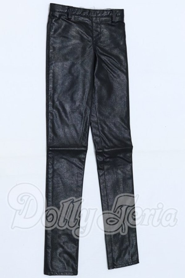 画像1: SD13BOY/OF:ブラックレザーパンツ・L S-26-03-15-061-SK-ZS (1)