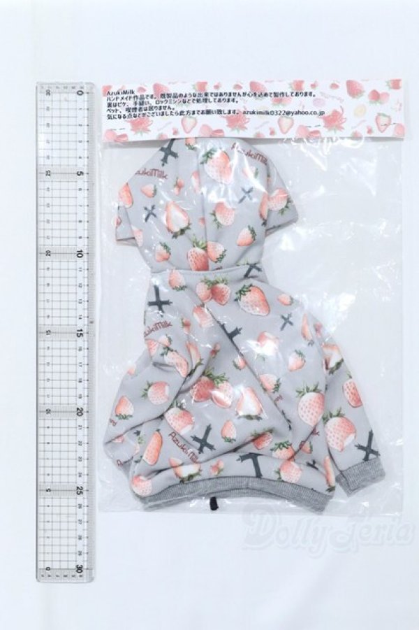 画像2: MDD/OF:AzukiMilk様製 いちごパーカーワンピ S-26-02-08-035-SK-ZS (2)