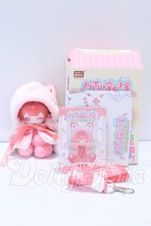 画像2: PENNY'S BOX/ANTU(アンティーユ):イチゴ猫　可愛いプチ ブラインドぬいぐるみ シリーズ S-26-03-01-056-SK-ZS (2)