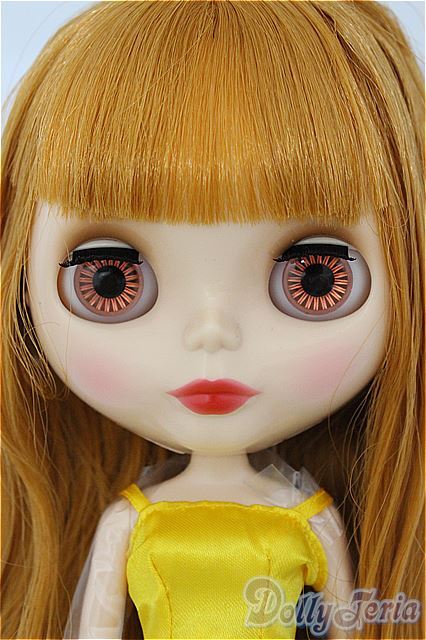 アイシードール　ネオブライス　頭皮付き　ウィッグ　レモン カスタムブライス] 頭皮付きウィッグ交換でヘアスタイルチェンジ