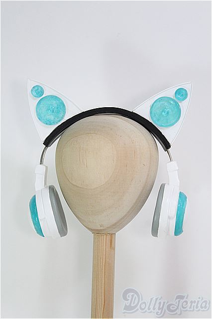 SD DD MDD 1/3ドールサイズネコミミヘッドホンレッド